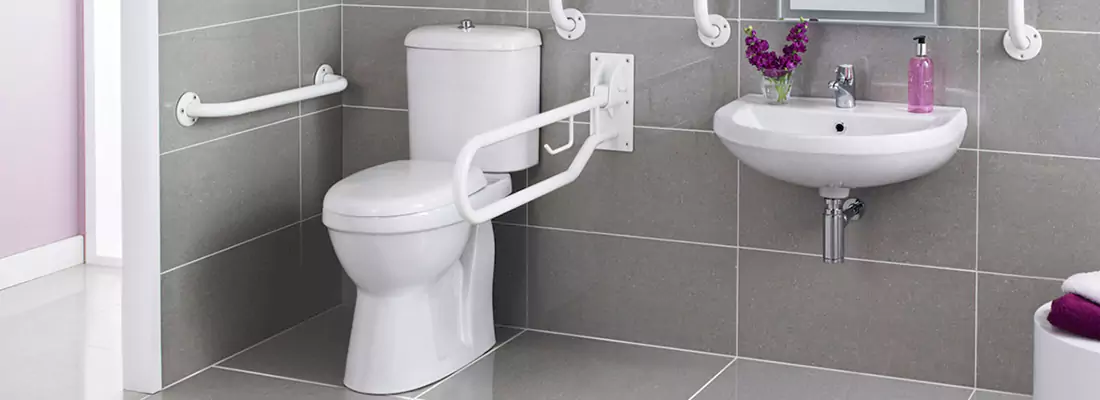 Modern Handicap Bathroom Solutions with Safety Features in Sunny Isles Beach, FL